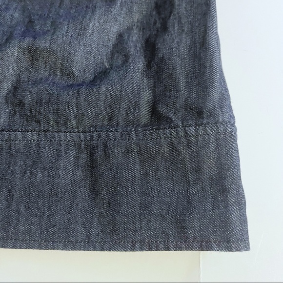 BODEN Jean Dress Size 2 Long Sleeve Embroidered Accent - Picture 2 of 6